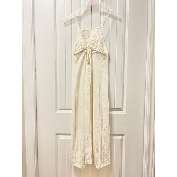 OAK + FORT Linen Blend Midi Dress Oatmeal – Size XS - Picture 11 of 16